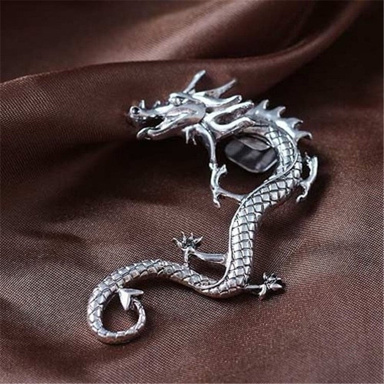 Kael™ | Mystic Silver Dragon Earring