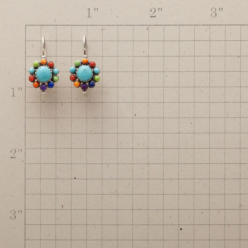 Veyana™ | Boho Rainbow Stone Earrings