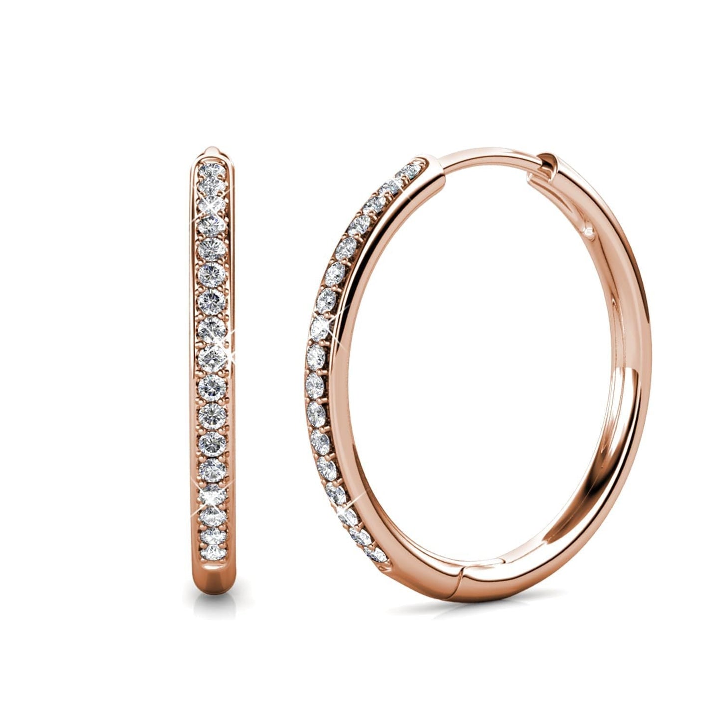 Talora™ | Gold Pave Hoop Earrings