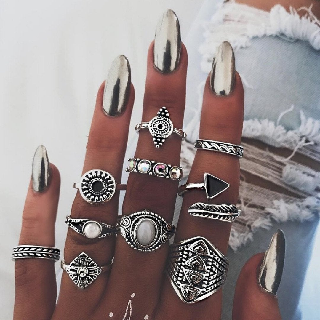 Evelisse™ | Unique Vintage Ring Set