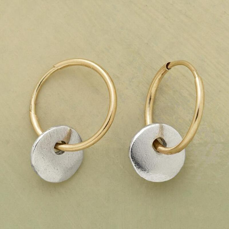 Vetra™ | Gold & Silver Hoop Earrings