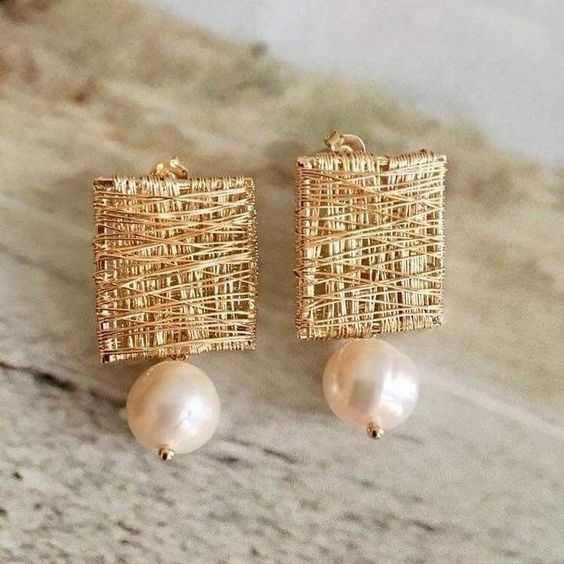 Charlotte™ | Pearl Woven Earrings