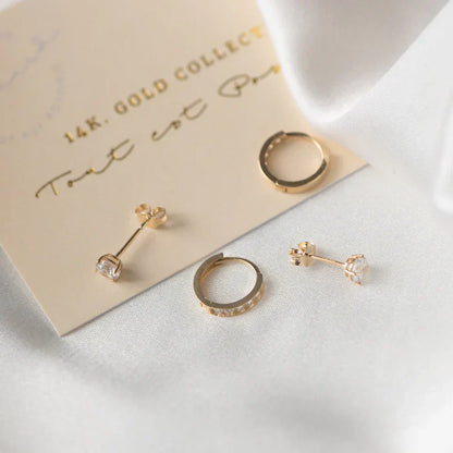 Clarion™ | Gold Shine Earrings Set