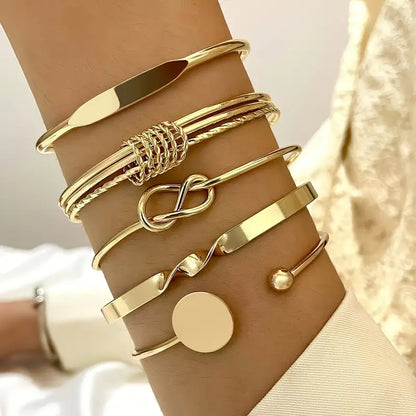 Cadenza™ | Gold Modern Bracelet Set
