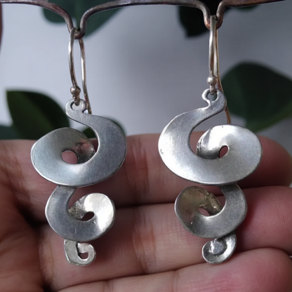 Erylia™ | Vintage Twisted Silver Earrings