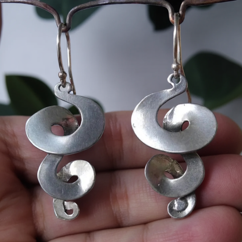 Erylia™ | Vintage Twisted Silver Earrings