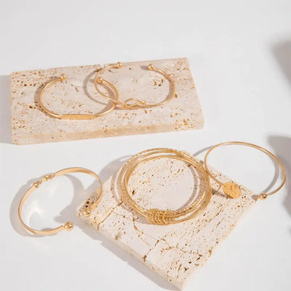 Cadenza™ | Gold Modern Bracelet Set