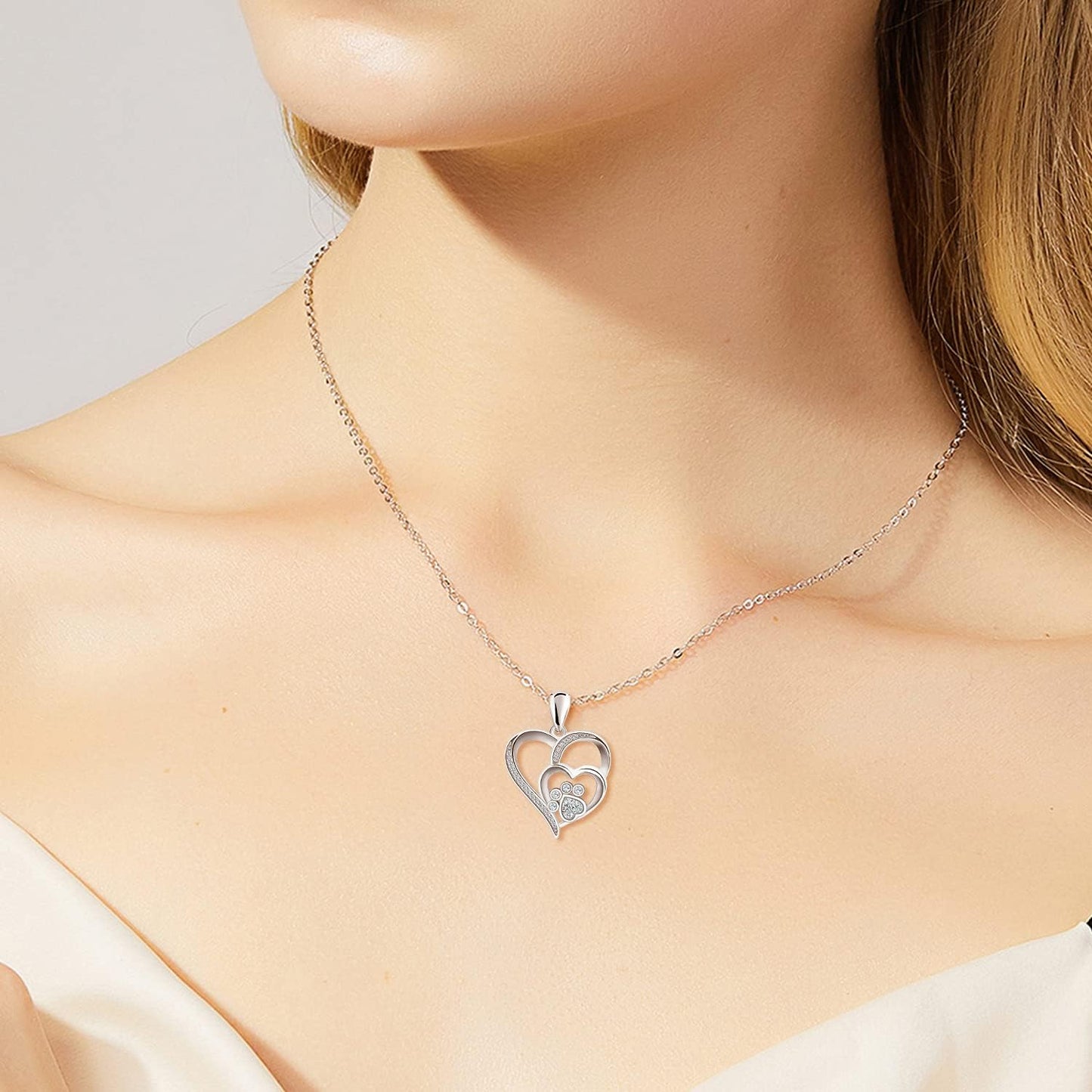 Amora™ | Pawprint Heart Necklace