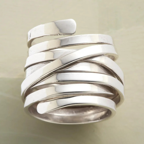 Dorian™ | Spiral Silver Ring