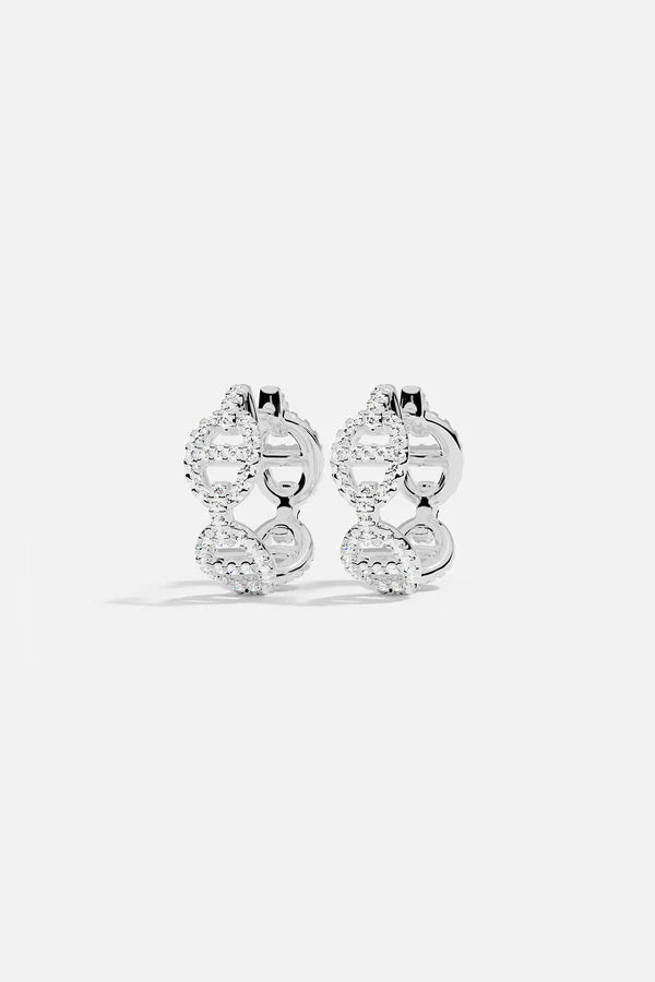 Helixia™ | Diamond Spiral Gold Earrings