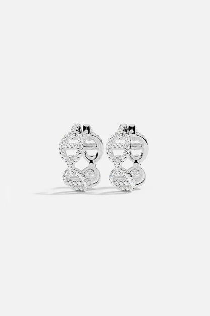 Helixia™ | Diamond Spiral Gold Earrings