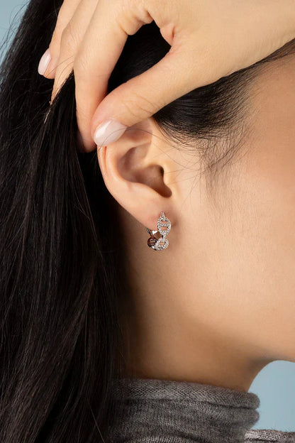 Helixia™ | Diamond Spiral Gold Earrings