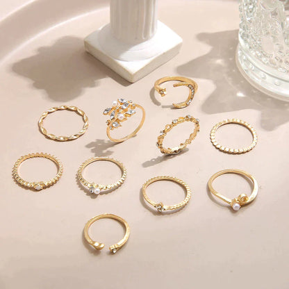 Amara™ | Silver and Gold Ring Set (10 Pairs)