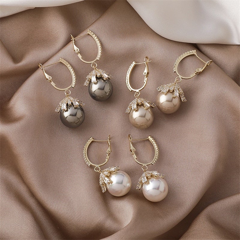 Clara™ | Elegant Pearl Drop Earrings