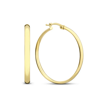 Aureva™ | Gold Classic Hoop Earrings