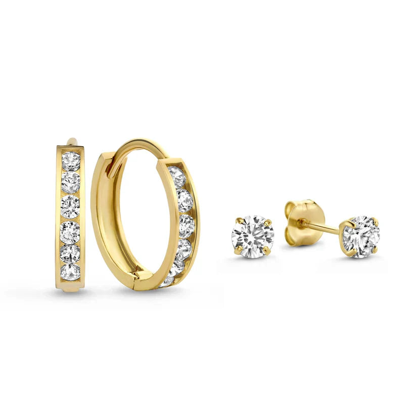 Clarion™ | Gold Shine Earrings Set