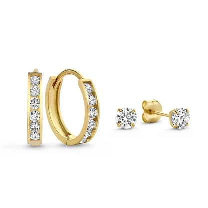 Clarion™ | Gold Shine Earrings Set