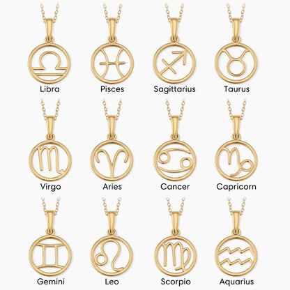 Zodiara™ | Gold Zodiac Necklace