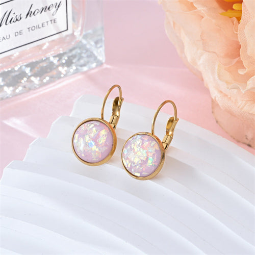 Evelyne™ | Shimmering Pink Glow Earrings