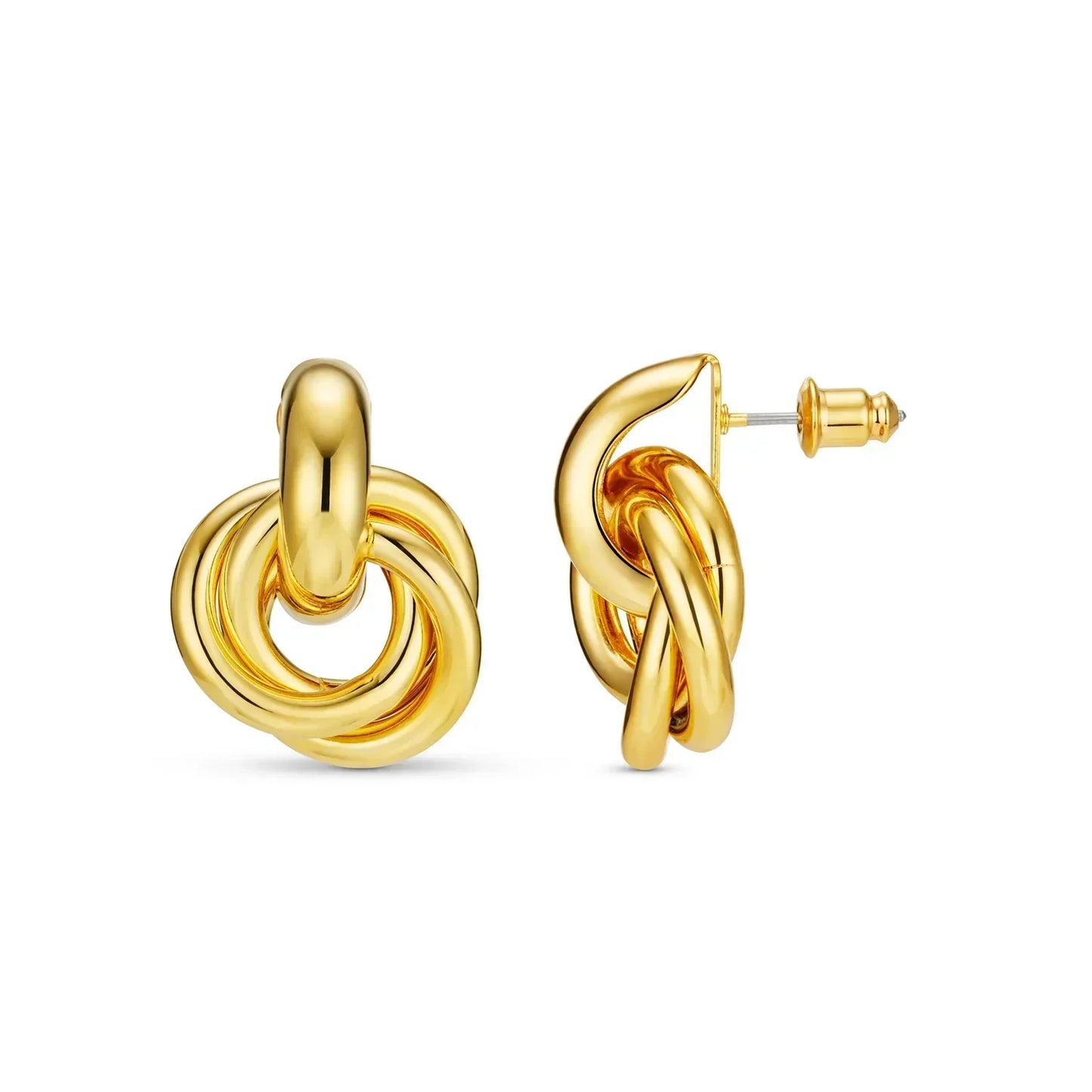 Aurenza™ | Gold Interlock Earrings
