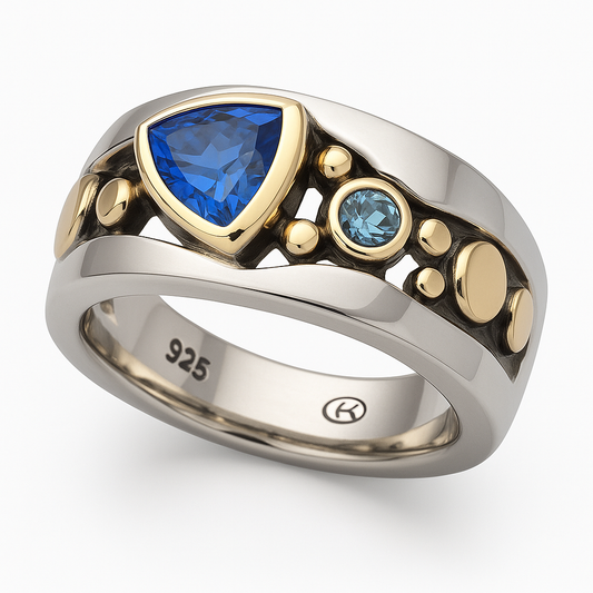 Veyric™ | Artistic Blue Stone Ring