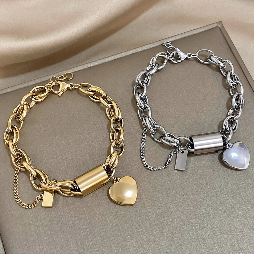 Lovelle™ | Gold Bracelet with Heart Charm