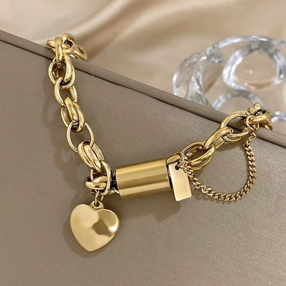 Lovelle™ | Gold Bracelet with Heart Charm