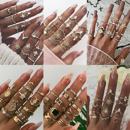 Evelisse™ | Unique Vintage Ring Set