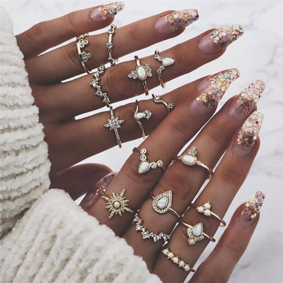 Evelisse™ | Unique Vintage Ring Set