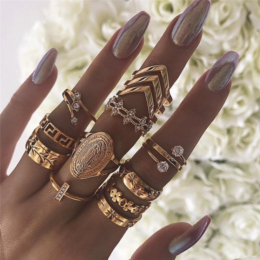 Evelisse™ | Unique Vintage Ring Set