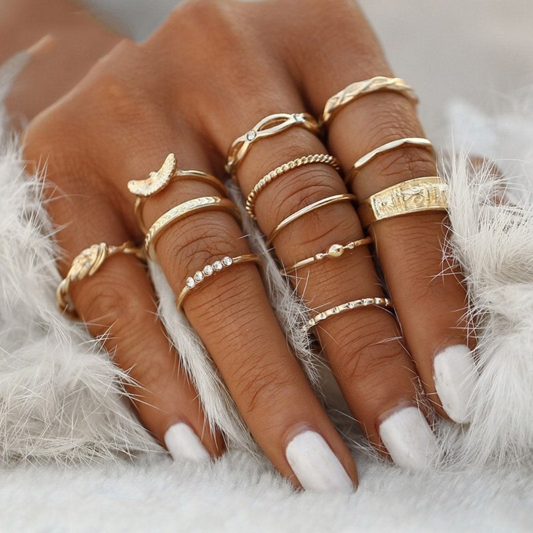 Evelisse™ | Unique Vintage Ring Set