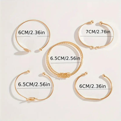 Cadenza™ | Gold Modern Bracelet Set