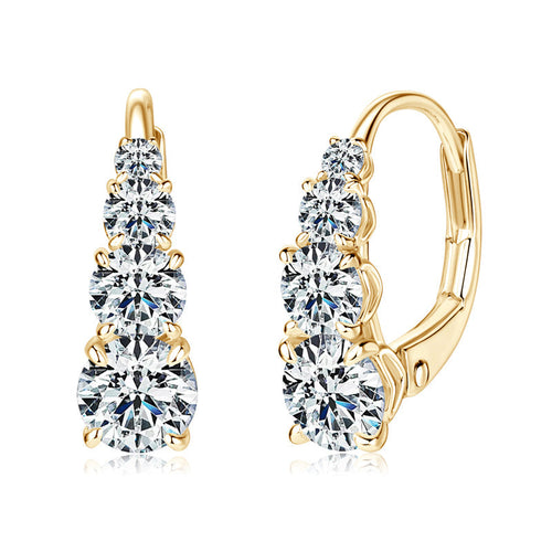 Almira™ | Gold Brilliance Earrings