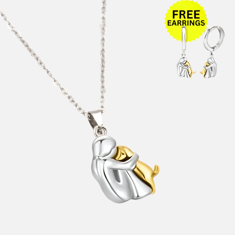 Amelis™ | Hug-Inspired Pendant and Earrings Set