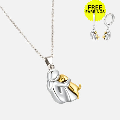 Amelis™ | Hug-Inspired Pendant and Earrings Set